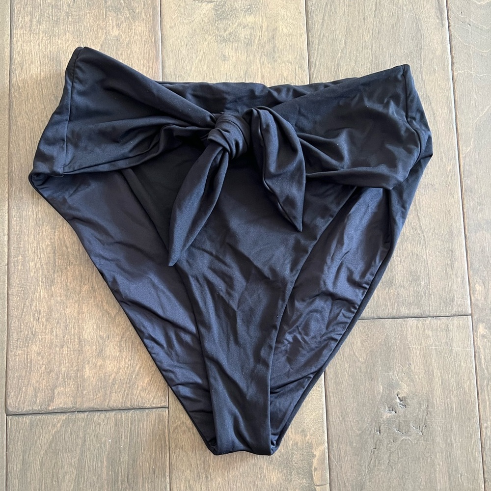 Onia Black High Waisted bikini bottom